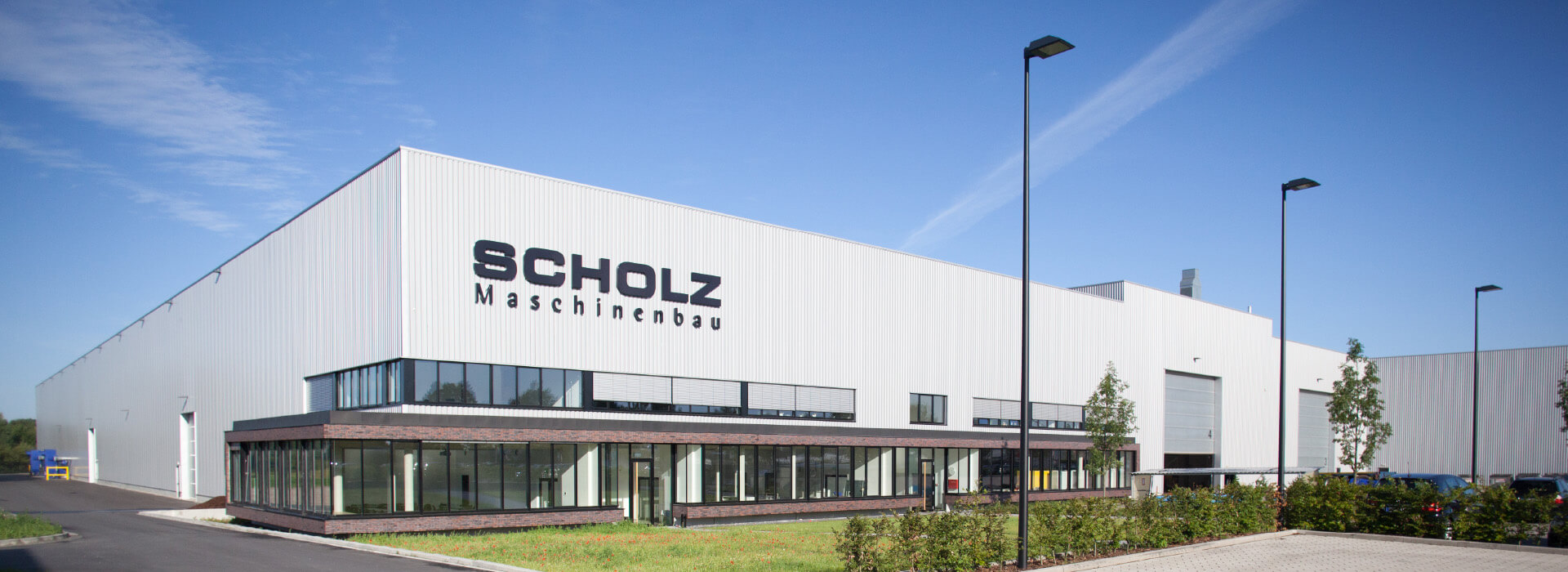 Firmengebäude der Firma Scholz Maschinenbau